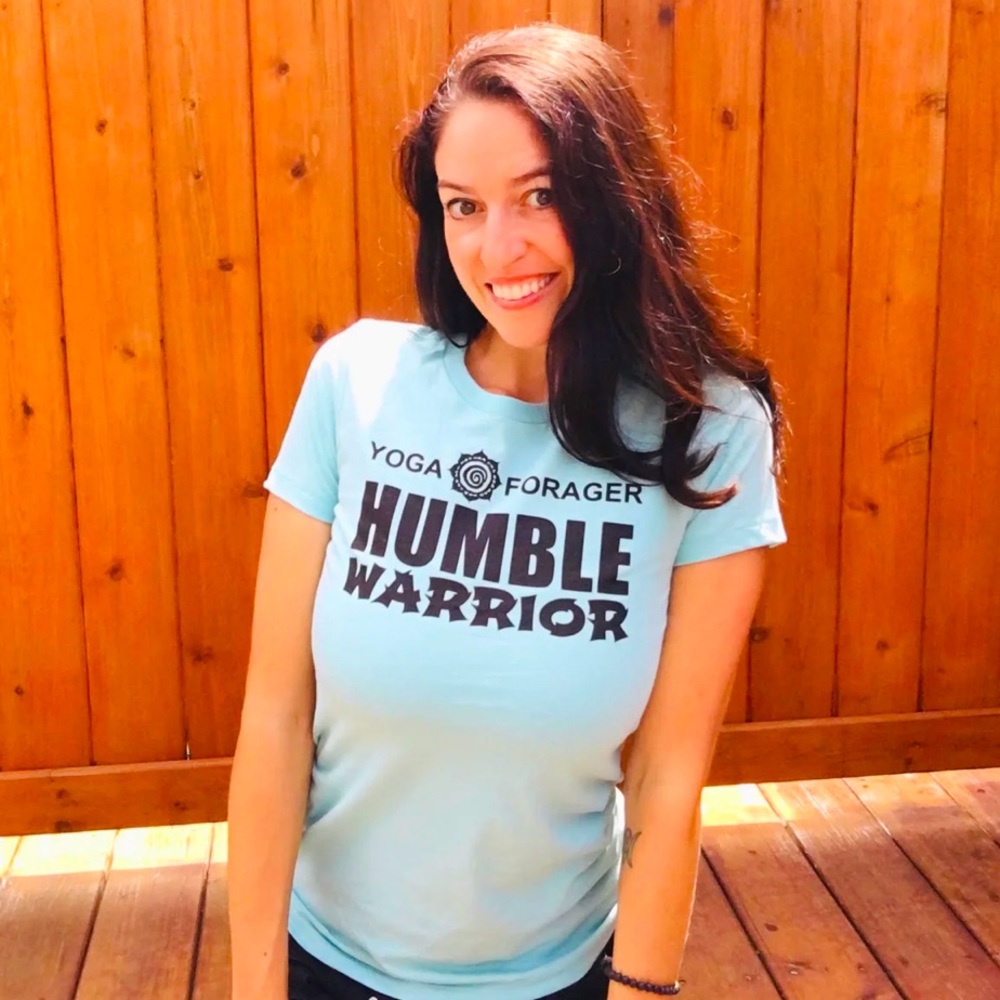 *New* Yoga Forager Humble Warrior Tee in Seafoam Green
